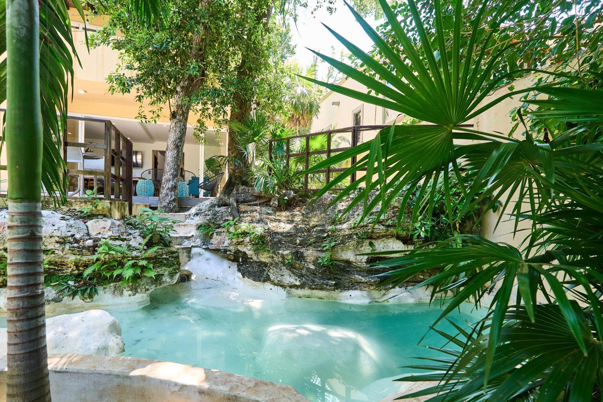 Вилла Stunning Mansion 6Br With Artificial Cenote And Private Pool With Ocean View Плая-дель-Кармен Экстерьер фото